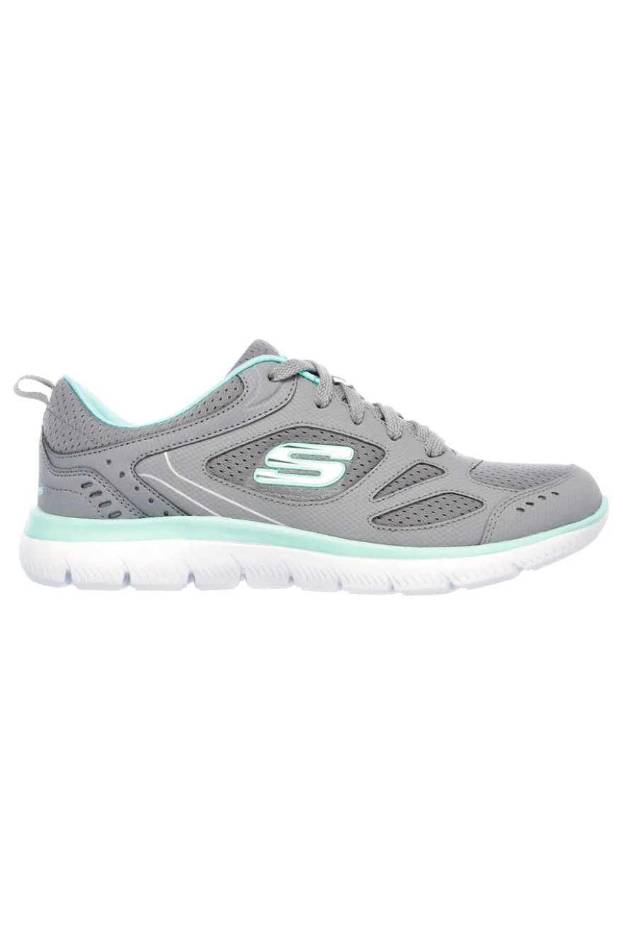 Sneakers Grigie Con Memory Foam SKECHERS Summits - Suited