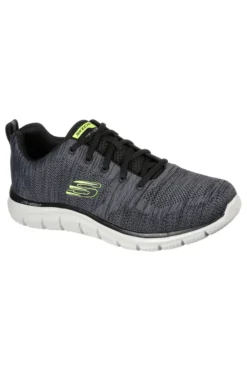 Sneakers Grigie Con Memory Foam Skeachers Track Front Runner