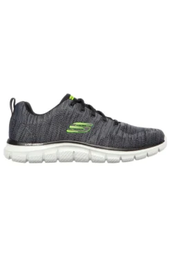 Sneakers Grigie Con Memory Foam Skeachers Track Front Runner