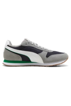 Sneakers grigie e navy in mesh con dettagli scamosciati Puma ST Miler