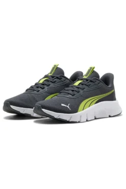 Sneakers grigie e verdi running leggere Puma Flexfocus Lite Modern Jr