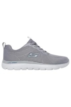 Sneakers grigie in mesh con Memory Foam Skechers Summits Eckler