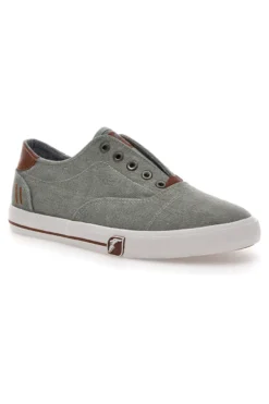 Sneakers Grigie in Tela senza Lacci Goodyear 41033