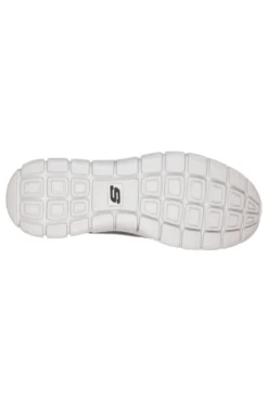 Sneakers grigio e blu in pelle e mesh con Memory Foam Skechers Track Scloric