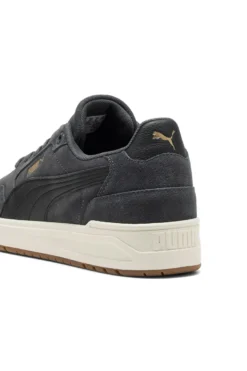 Sneakers grigio scuro in tessuto scamosciato con suola beige Puma Shuffle Downtown SD