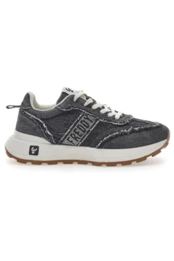 Sneakers in Denim Nere Freddy 7604