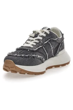 Sneakers in Denim Nere Freddy 7604