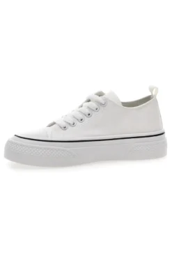 Sneakers in Tela Bianche Cafè Cost 211