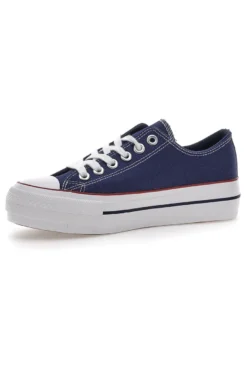 Sneakers in Tela Blu con Lacci Me & Me 1878
