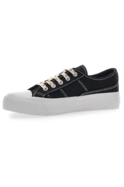 Sneakers in Tela Nere con Lacci Me & Me 1878