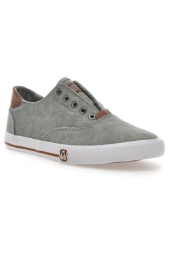 Sneakers in Tela Route 66 91414 Grigie