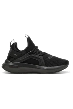 Sneakers junior nere in tessuto con suola ammortizzata Puma Softride Enzo 5 Jr