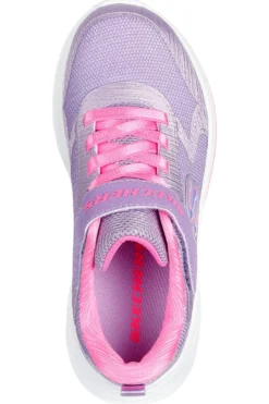 Sneakers lilla con glitter e strappo Skechers Wave 92