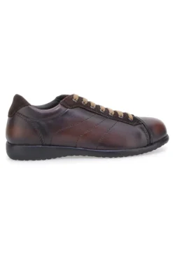 Sneakers marroni in vera pelle con finitura sfumata Pittarello 22095681
