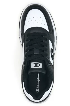 Sneakers mid bianche e nero con strappo Champion RD18 2 MID B PS