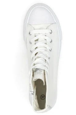 Sneakers Mid-Cut Bianche Con Platform Energy 117