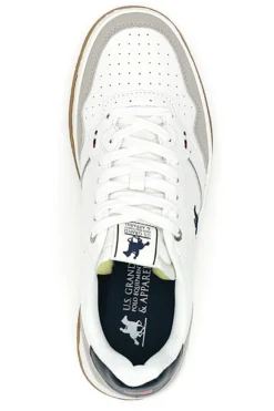 Sneakers Mid-Cut Bianche Con Strappo U.S. Grand Polo GPM424215J