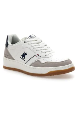 Sneakers Mid-Cut Bianche Con Strappo U.S. Grand Polo GPM424215J