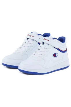 Sneakers Mid-Cut Bianche e Blu Champion RD18 MID B PS