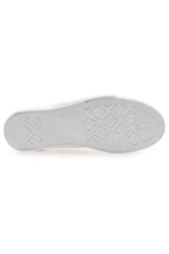 Sneakers Mid Cut in Tela Bianche Leone 41