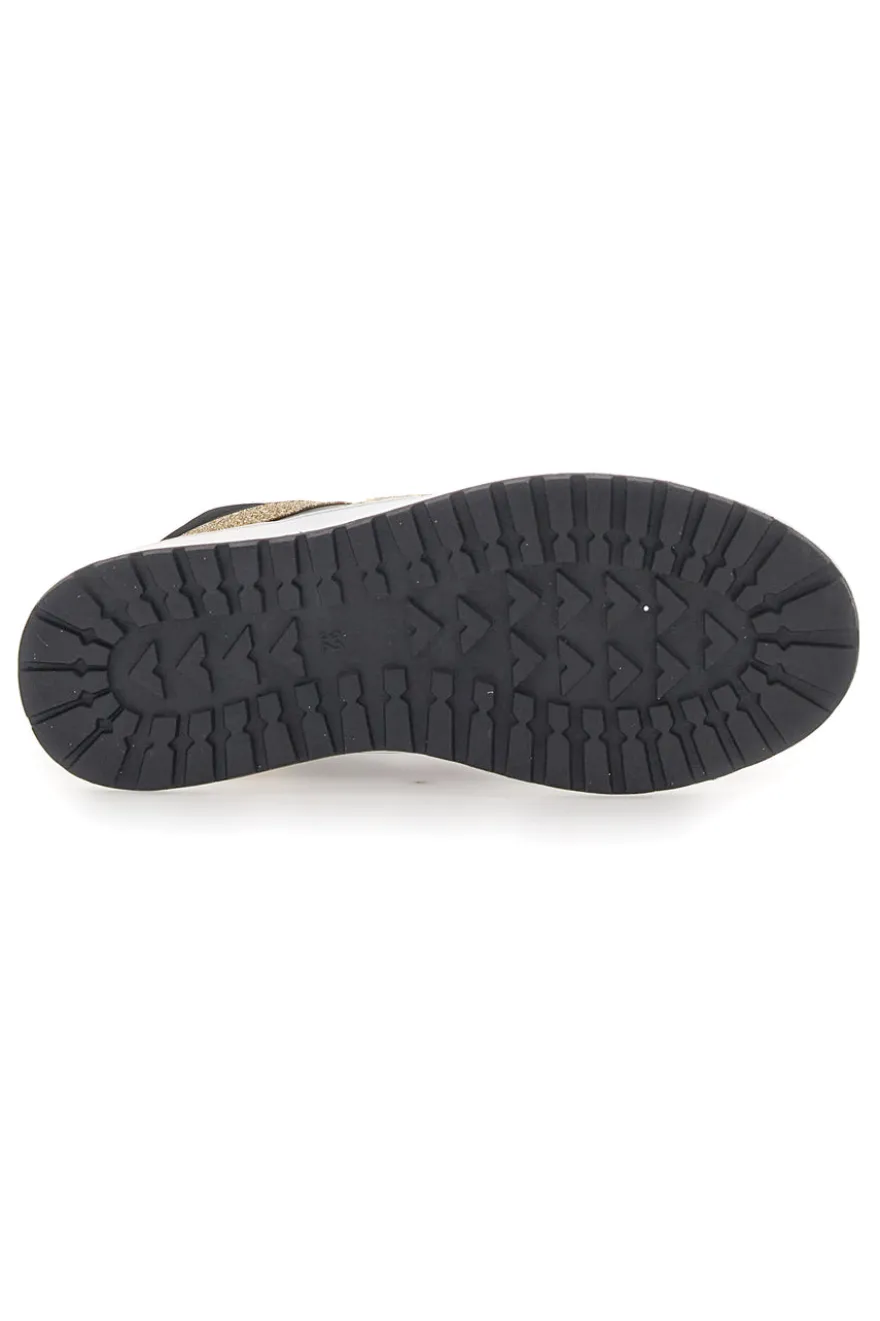 Sneakers Mid-Cut Nere e Oro Laura Biagiotti 8706