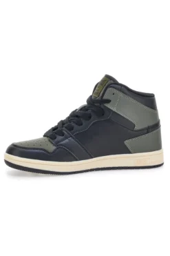 Sneakers mid verde e nero in materie sintetiche Everlast EV716
