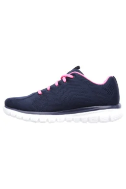Sneakers Navy Con Pianta Larga Skechers Graceful Get Connected