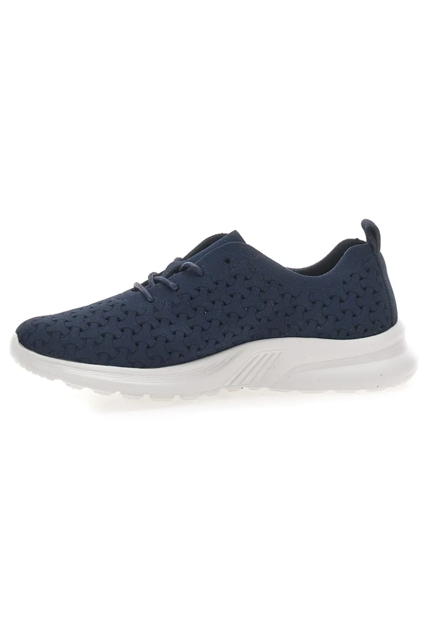Sneakers Navy con Tomaia Traforata TALEMI BK25S861