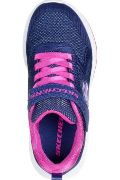 Sneakers navy glitterate con chiusura a strappo Wave 92 Skechers