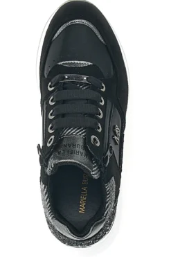 Sneakers nere con glitter e zip laterale Mariella Burani 51751C1120