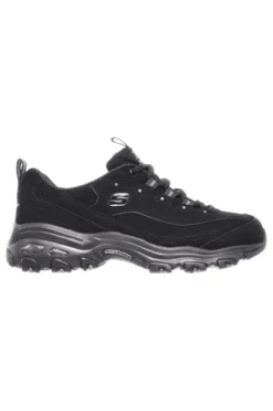 Sneakers nere con inserti in pelle e Memory Foam Skechers D'Lites Play On