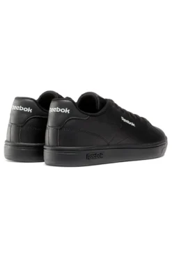 Sneakers Nere con Loghi Bianchi Reebok Court Clean
