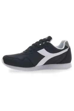 Sneakers Nere Con Logo Bianco Diadora Simple Run