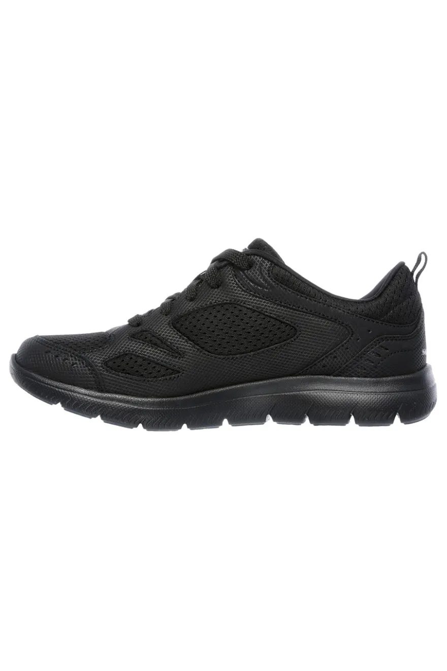 Sneakers Nere Con Memory Foam SKECHERS Summits - Suited