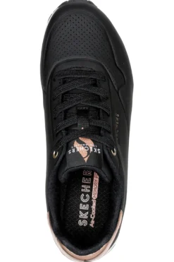Sneakers nere con suola bianca e dettagli oro Skechers Uno Golden Air