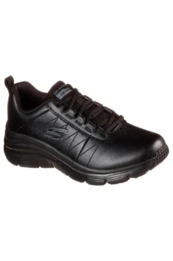 Sneakers Nere con Tomaia in Pelle Skechers Fashion Fit - Effortless