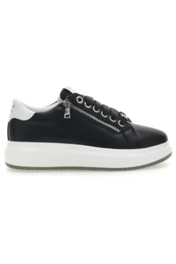 Sneakers Nere e Bianche con Cerniera Mariella Burani 51011