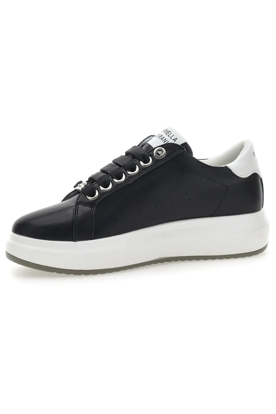 Sneakers Nere e Bianche con Cerniera Mariella Burani 51011