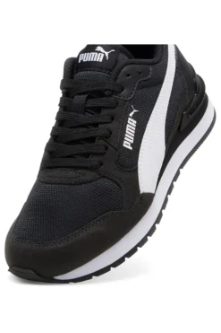 Sneakers nere e bianche in mesh Puma ST Runner v4 Mesh Jr