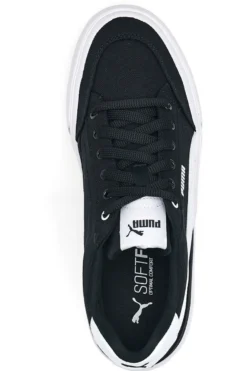 Sneakers Nere e Bianche In Tela Puma Court Classic Vulc Fs