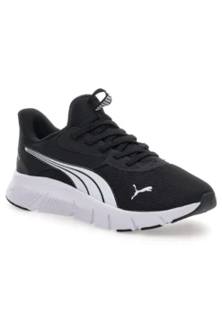 Sneakers nere e bianche slip on in mesh Puma Flexfocus Lite SLIPTECH Jr