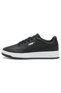 Sneakers nere in materiali sintetici con suola bicolore Puma Court Classic Clean Jr