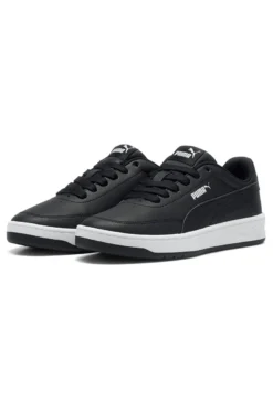 Sneakers nere in materiali sintetici con suola bicolore Puma Court Classic Clean Jr