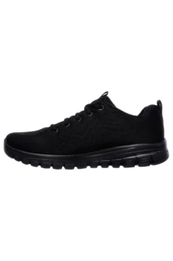 Sneakers nere in mesh con Memory Foam Skechers Graceful Get Connected