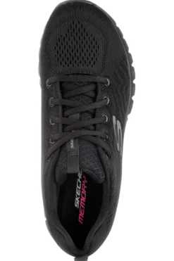 Sneakers nere in mesh con Memory Foam Skechers Graceful Get Connected