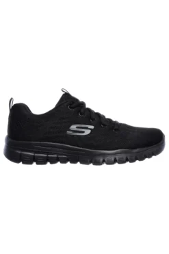 Sneakers nere in mesh con Memory Foam Skechers Graceful Get Connected