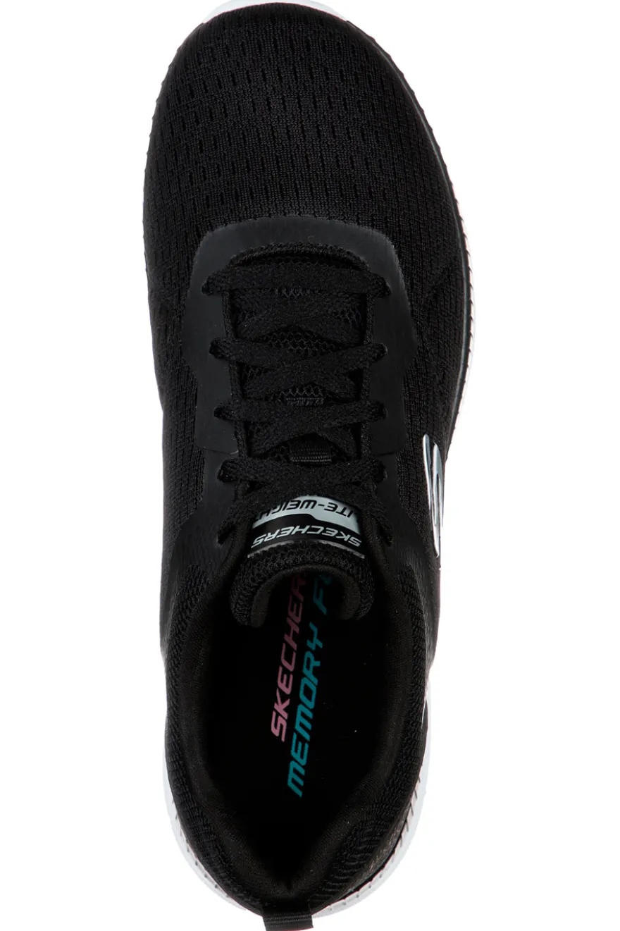 Sneakers nere in mesh con Memory Foam Skechers Bountiful Quick Path