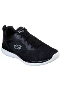 Sneakers nere in mesh con Memory Foam Skechers Bountiful Quick Path