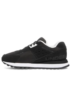 Sneakers nere in nylon con inserti scamosciati Under Armour Essential Runner