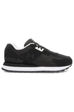 Sneakers nere in nylon con inserti scamosciati Under Armour Essential Runner